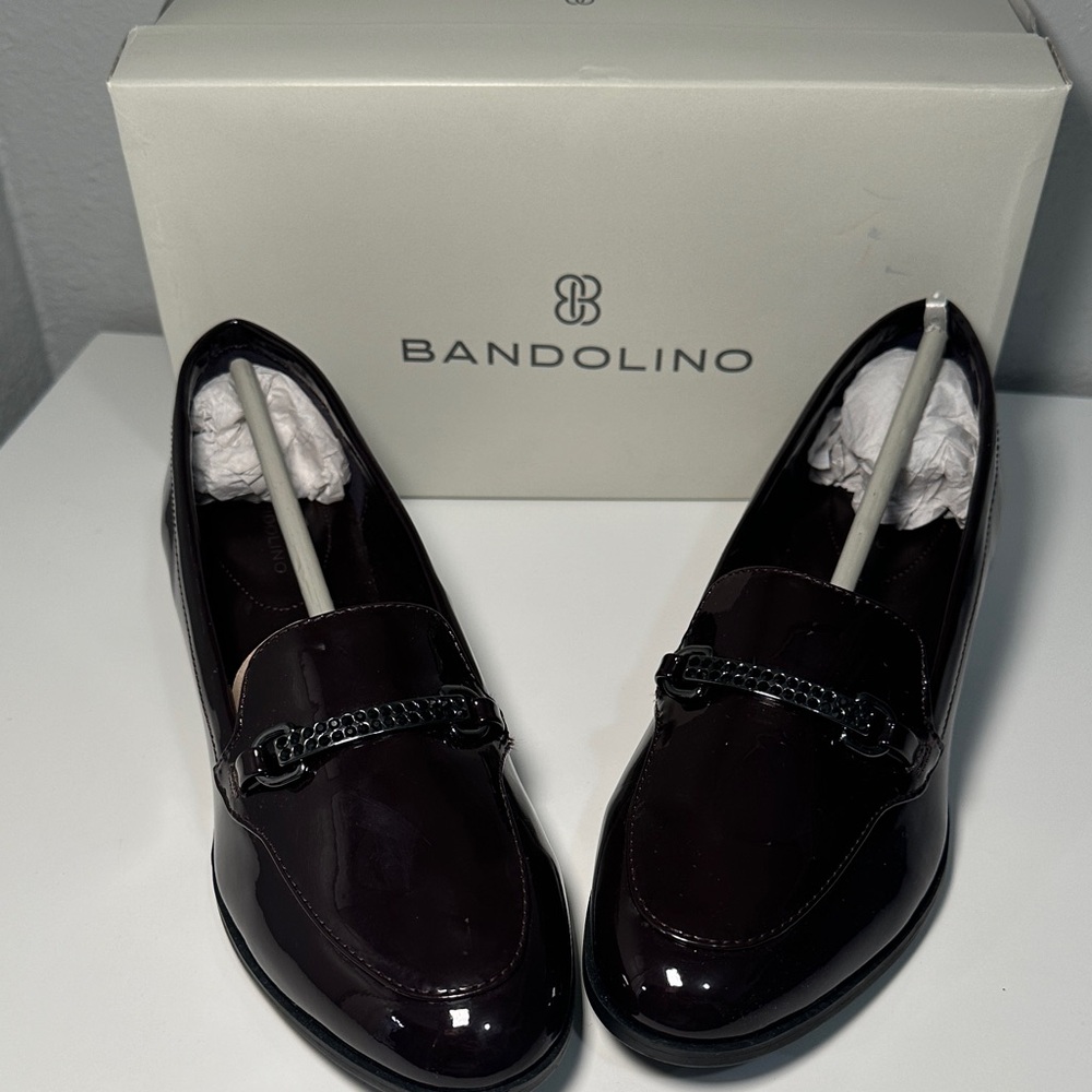 Bandolino Women's Dark Brown Patent Loafers